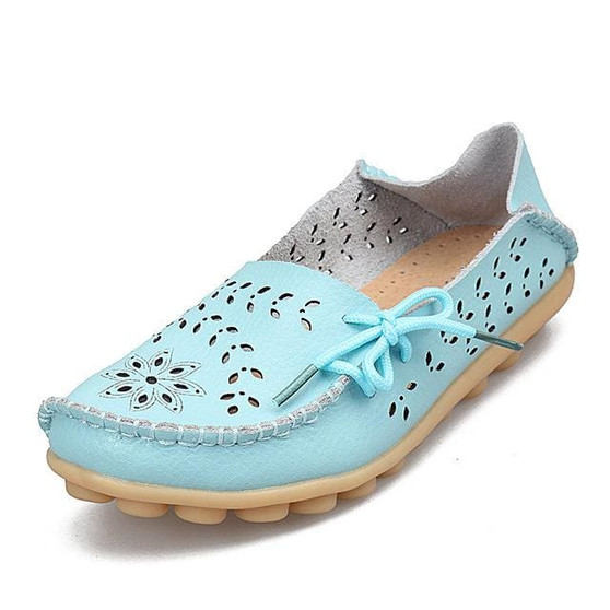 Women's Casual Genuine Leather Shoes Woman Loafers Slip-On Female Flats Moccasins Ladies Driving