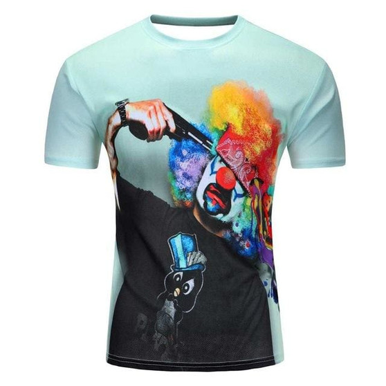 Brand New Summer Designer 3D Printed T Shirt Men'S Short Sleeve Tshirt Creative forest Men'S T-Shirt