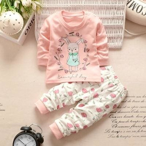 Winter Baby Clothing Sets For Girls Boys Cotton Long Sleeve+Pant Kid Children Baby Girl Boy Clothes