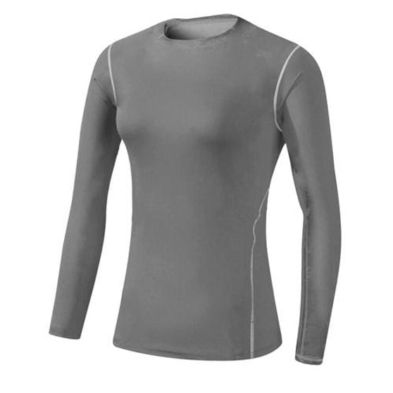 Base Layer Fitness Sport Shirt Quick Dry Women long Sleeves Top Gym jogging lady T-shirt Train