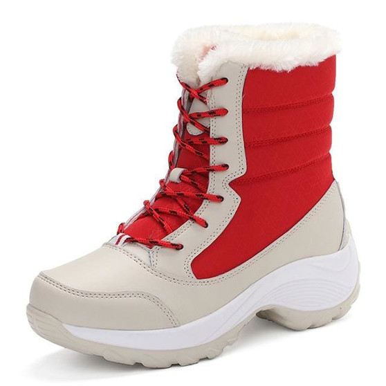 2017 women snow boots winter warm boots thick bottom platform waterproof ankle boots for women thick