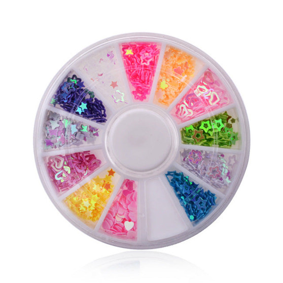 DIY Nail Art Wheel Tips Crystal Glitter Rhinestone 3D Nail Art Decoration Acrylic Diamond Drill