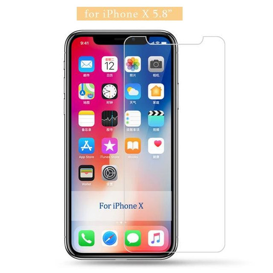 9H tempered glass For iphone X 8 4s 5 5s 5c SE 6 6s plus 7 plus screen protector protective guard