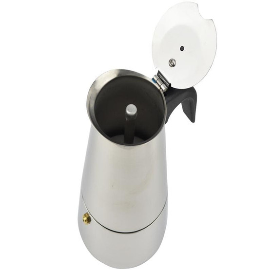 New 2/4/6/9 Cups Stainless Steel Coffee Maker Latte Percolator Moka Pot Espresso Cups Stove Top