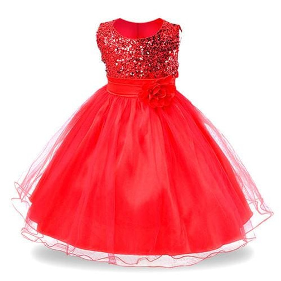 2017 New Kids Girls Wedding Flower Girl Dress Princess Party Pageant Formal Dress Sleeveless Dress