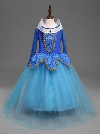 Princess Christmas Aurora Girl Dress Kids Cosplay Dress Halloween Costumes For Kids Girls Tulle