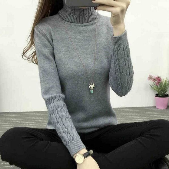 Women Turtleneck Winter Sweater Women 2018 Long Sleeve Knitted Women Sweaters And Pullovers Female