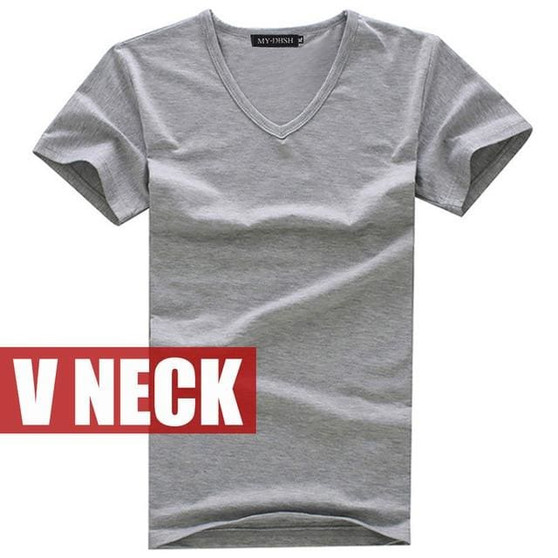 Free Shipping 2018 summer Hot Sale Cotton T shirt men's casual short sleeve V-neck T-shirts