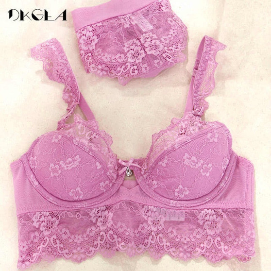 VenusFox Lace Sexy Push Up Bras and Panty lingerie set Plus Size