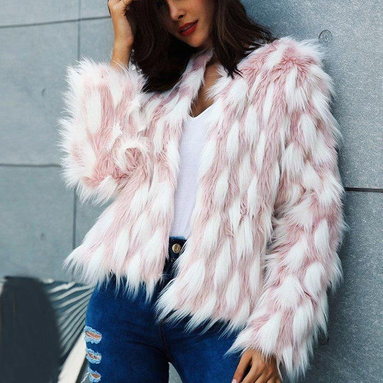 Pinky Love Fur Coat