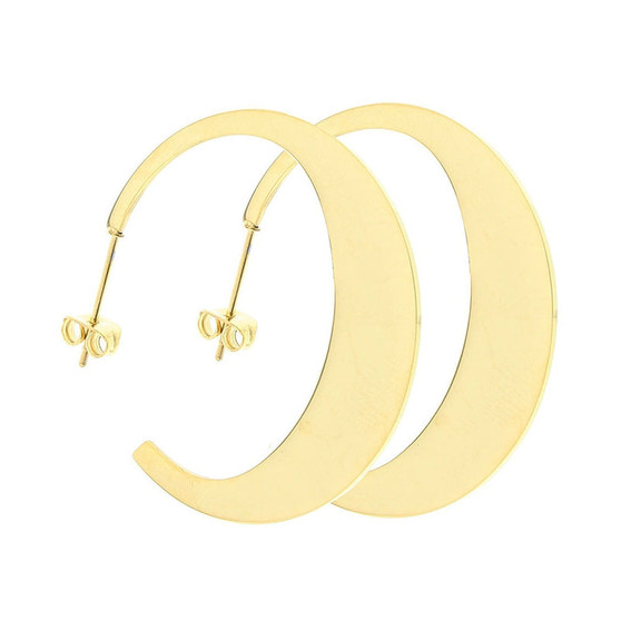 Le Carose earrings Moon gold or silver plated handmade in Italy