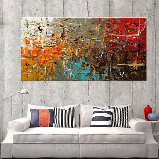 ' Modern Handmade Colorful'  Painting