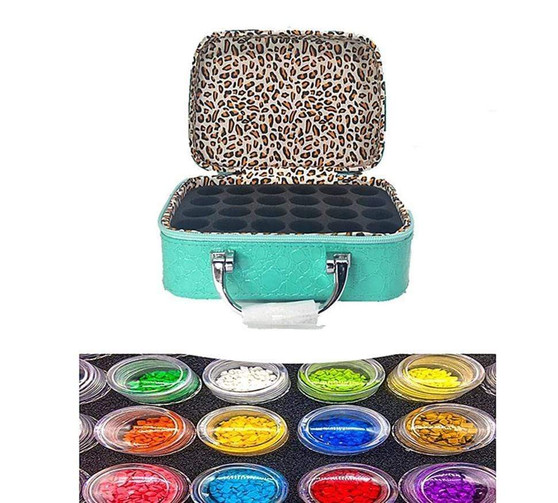 Diamond Painting Storage Case with 22 Bottles Accessories Tool Box