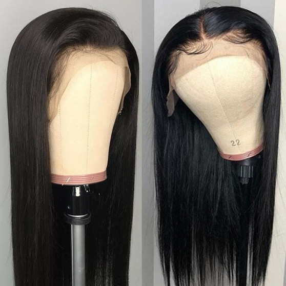 Transparent Lace Front Human Hair Wigs 250% Density