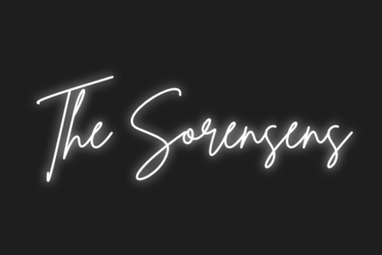 Custom "The Sorenses" Neon Sign