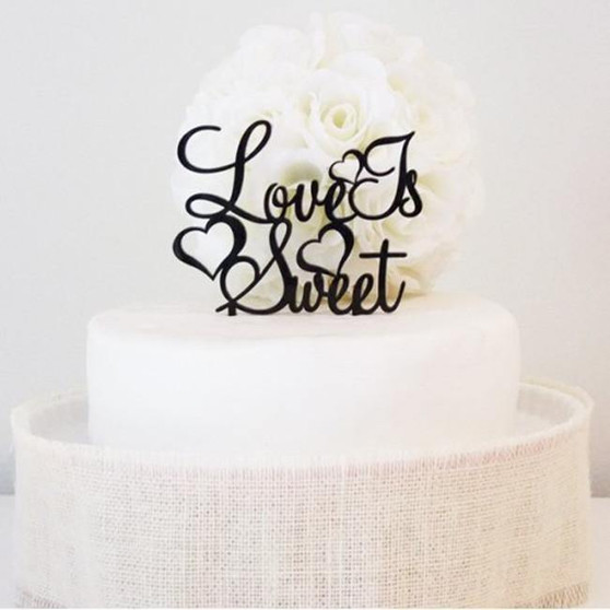 Romantic Wedding Cake Topper /Beautiful Engagement Cake Decoration