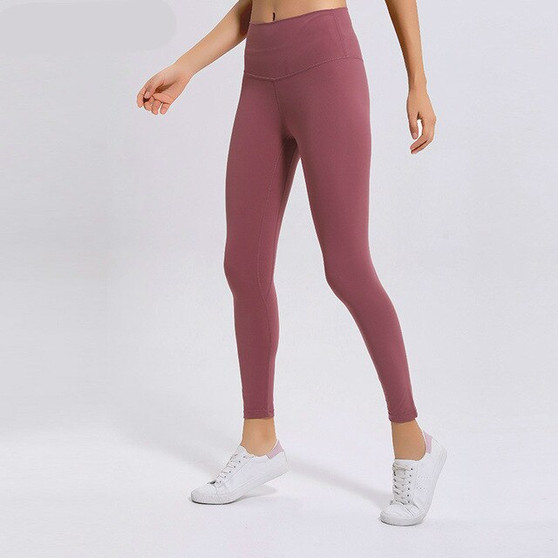 Soft Naked-Feel Athletic Fitness Leggings Women Stretchy High Waist Gym Sport