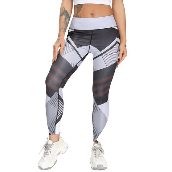2019 Sexy Fitness Yoga Sport Pants Push Up Women Gym Running Leggings jegging Tights High Waist print Pants Joggers Trousers
