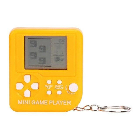 Mini Nostalgic LCD Console Keychain Gag Toys For Girls Boys