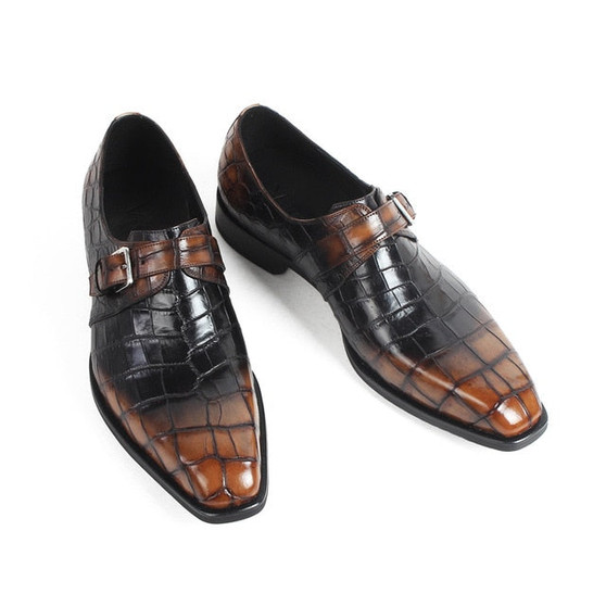 Crocodile Leather Shoes Classic  Handmade Leather