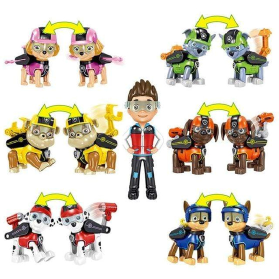 7pcs/set Paw Patrol Toys - Captain Ryder Pow Patrol Psi / Patrol Action Figures