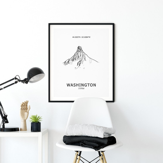 Mount Washington Oregon Poster Wall Art