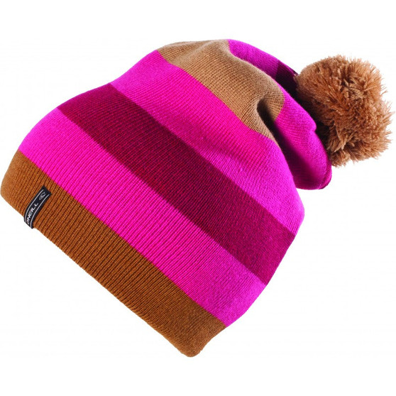 O'Neill Womens AC Pink Warm Winter Beanie Snowboard Ski Hat Slouchy Baggy
