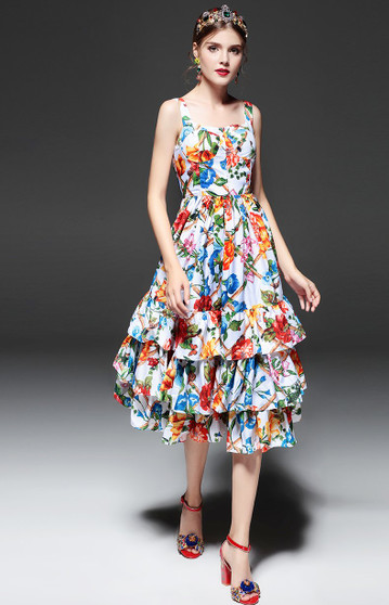 The Designer Floral - Silky Dress