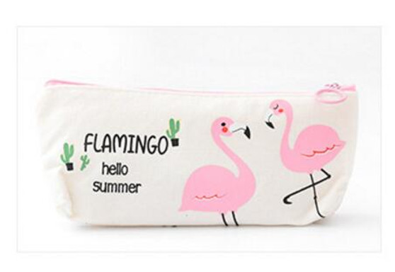 Pencil Cases - Cute Flamingo Pencil Case