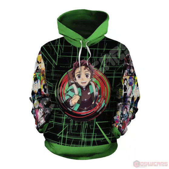 Demon Slayer 3D Printing Cosplay Cosplay Hoodie Halloween Costume