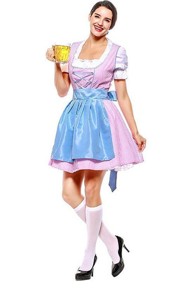 BFJFY Women Halloween Oktoberfest Maid Costume Beer Festival Cosplay Costume