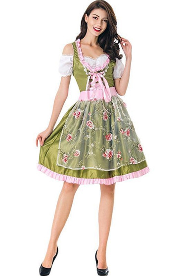 BFJFY Women Halloween Party Oktoberfest Maid Outfit Costume