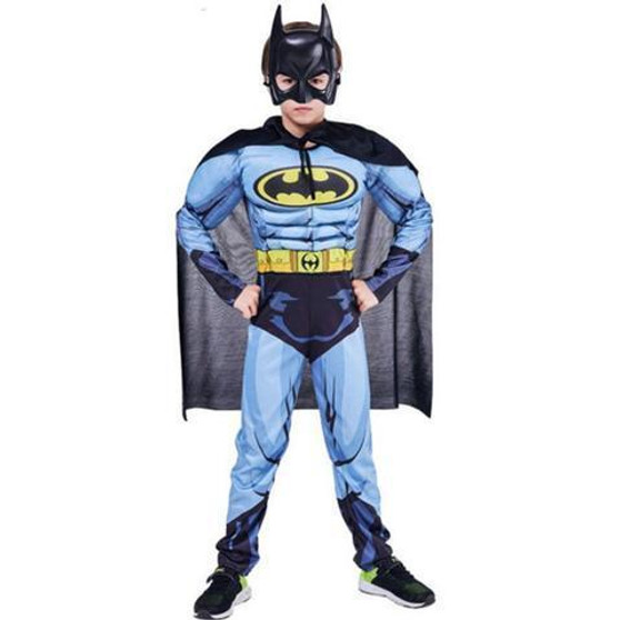 BFJFY Halloween Kids Superhero Bat-man Cosplay Costume For Boy