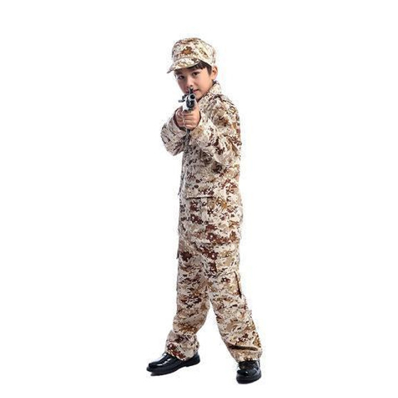 BFJFY Boys Camo Military Uniform Halloween Cosplay Costume