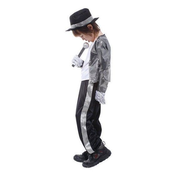 BFJFY Kids Michael Jackson Billie Jean Halloween Boys Cosplay Costume