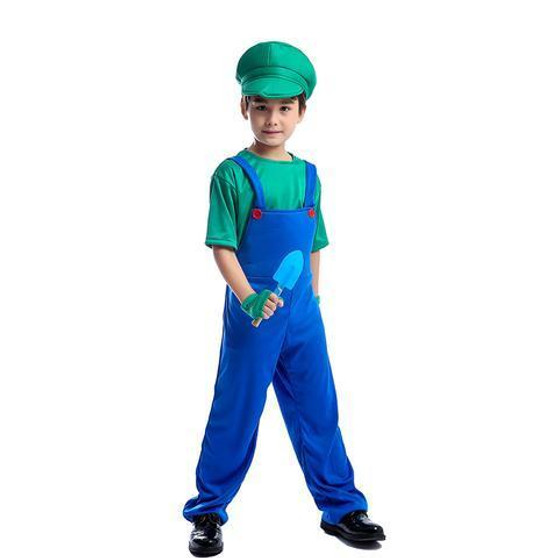 BFJFY Halloween Boys Gardener Outfit Farmer Cosplay Costume