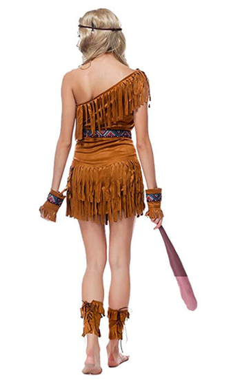 BFJFY Girls Females American Indian Princess Costume Dress Halloween Cosplay