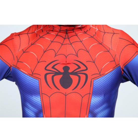 Spider-Man In de Spider-Vers Peter Benjamin Parke Cosplay Kostuum Zentai Spiderman Superhero Patroon Bodysuit Pak Jumpsuits