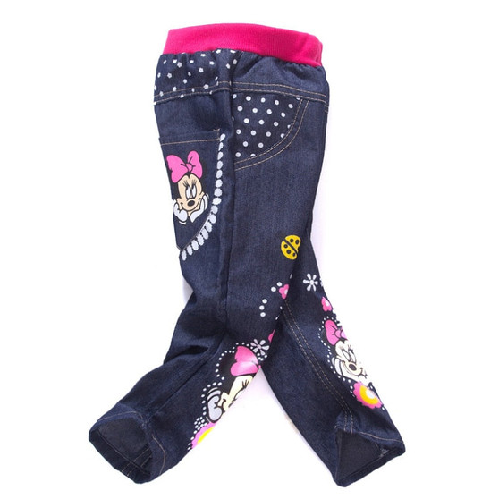 Baby Girl Cartoon Printed Jeans