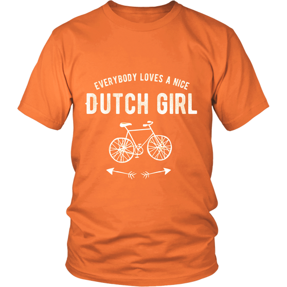 'Everyone Loves a Nice Dutch Girl Orange T-shirt [2 Variations]