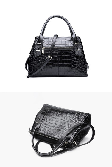 Handbags women alligator genuine leather luxury bags designer purse fashion crossbody