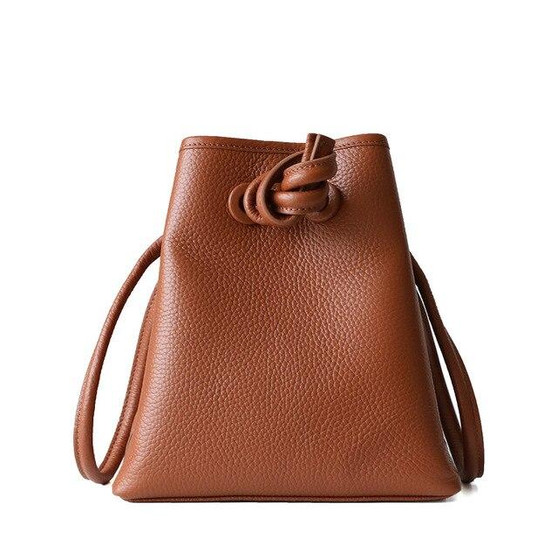 Bags women bucket genuine leather luxury handbags designer drawstring tote purse composite shoulder