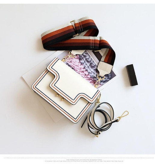 Bag women fashion genuine leather small flap luxury handbags designer shoulder crossbody