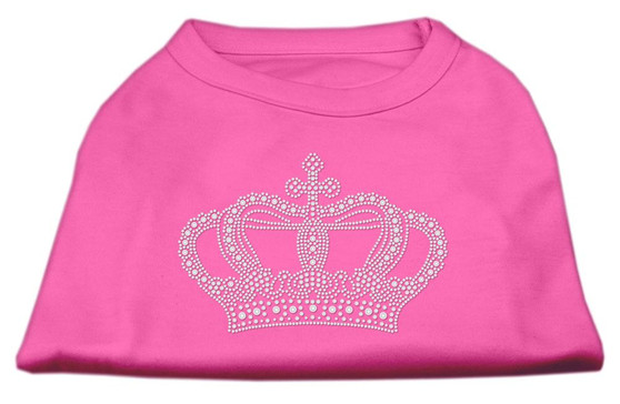 Rhinestone Crown Shirts Bright Pink