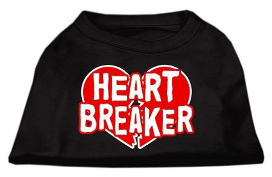Heart Breaker Screen Print Shirt Black