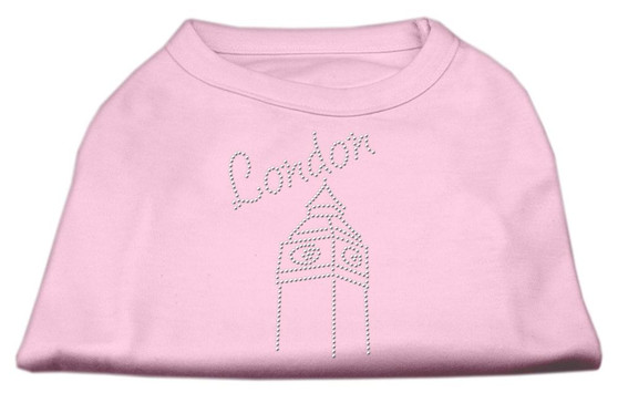 London Rhinestone Shirts Light Pink