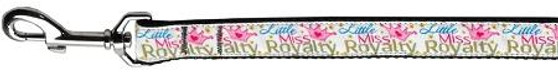 Little Miss Royalty Nylon Dog Leash Inch Wide Long