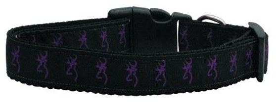 Purple Deer Nylon Dog Collar