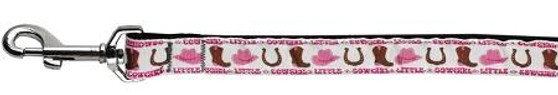 Little Cowgirl Nylon Dog Leash Inch Wide Long