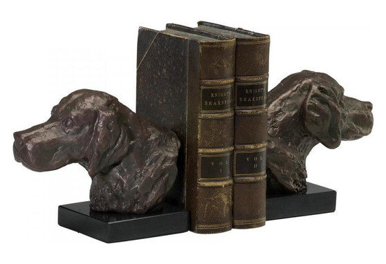 Bronze 5.25in. Hound Dog Bookends - Style: 7314484